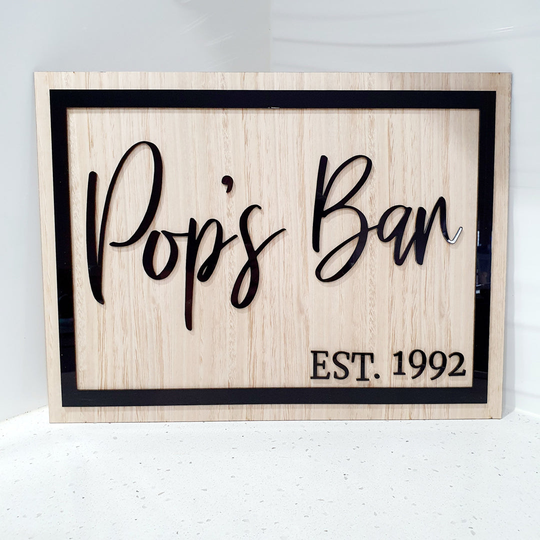 Bar/ Family Sign