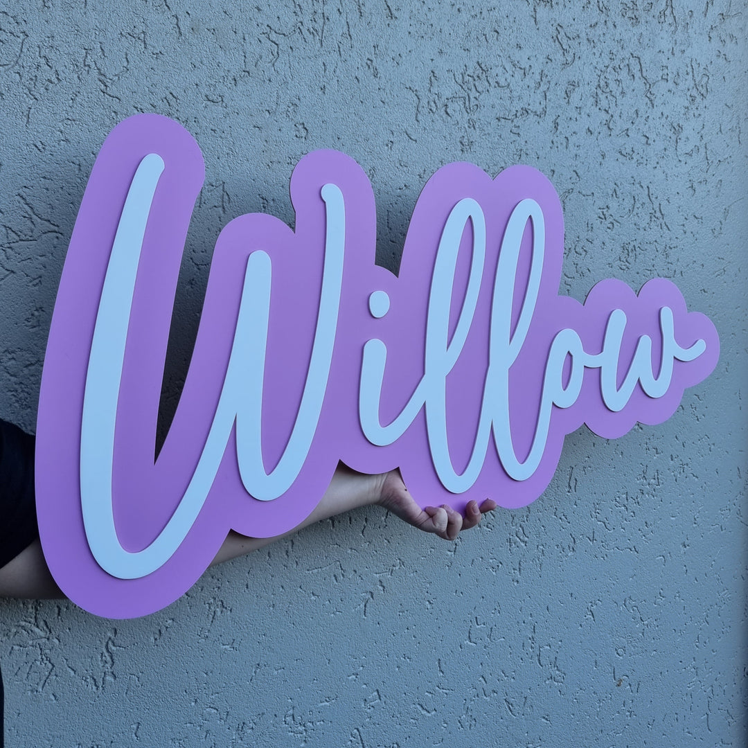 Double Layered Acrylic Name Plaque