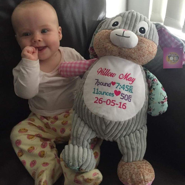 Harlequin Bunny - Pink Cubbie