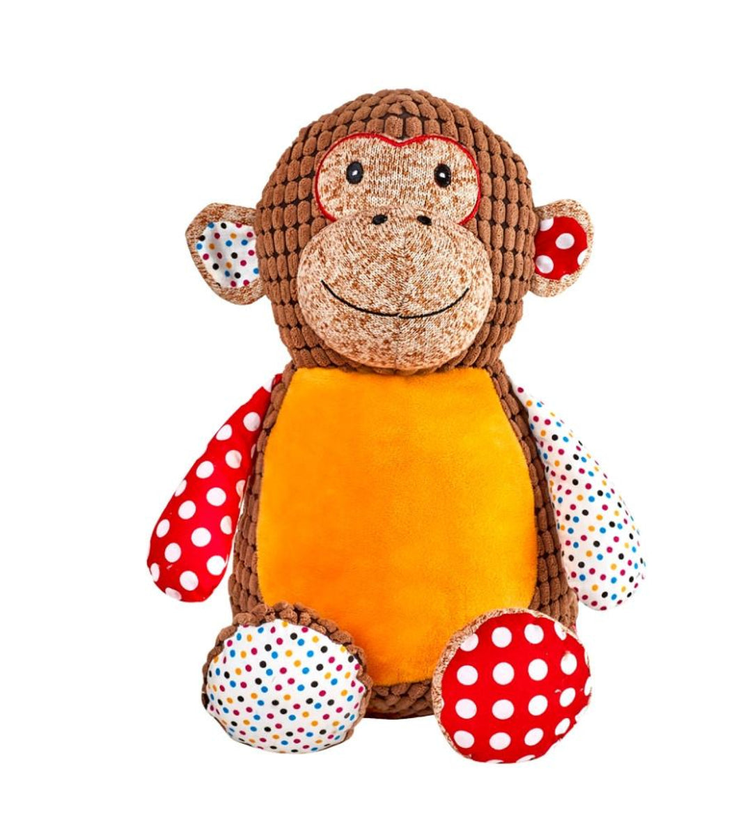 Monkey Brown Patchwork Cubbie