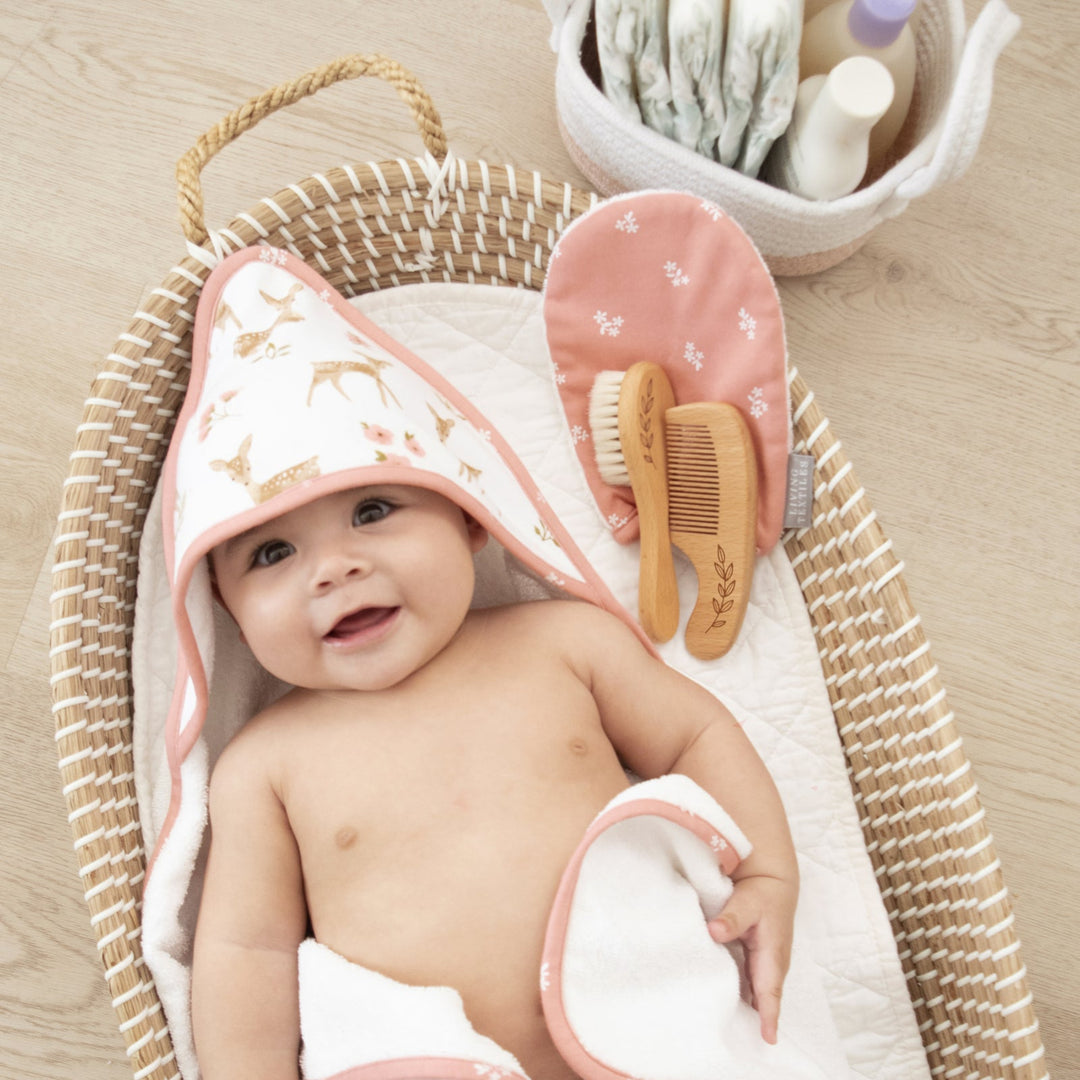 Living Textiles 4 Piece Baby Bath Gift Set