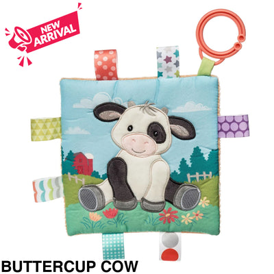 Mary Meyer Taggies Crinkle Me Pram Toy Buttercup Cow