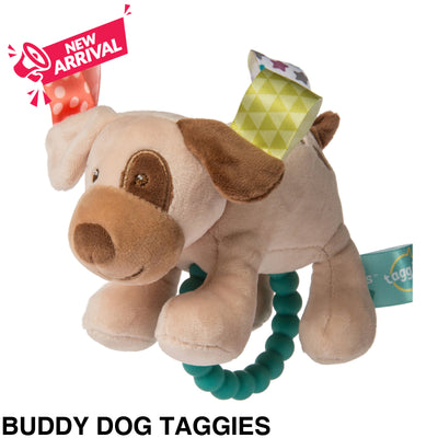 Mary Meyer Teether Rattle Buddy Dog Taggies