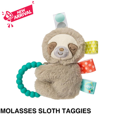 Mary Meyer Teether Rattle Molasses Sloth Taggies