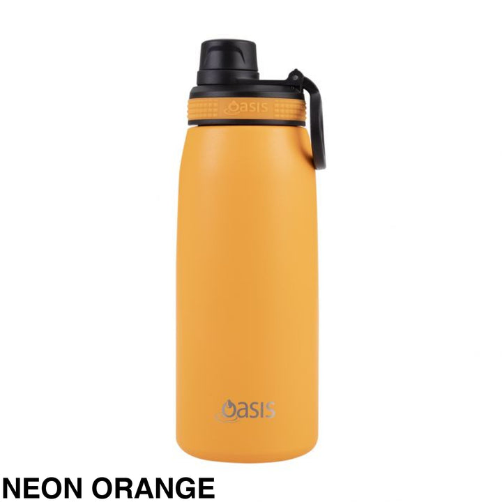 Oasis Sports Bottle W/ Screw Cap 780Ml Neon Orange