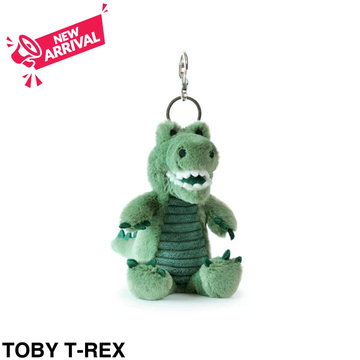 OB Designs Assorted Bag Charm/ Keyring Toby T-Rex