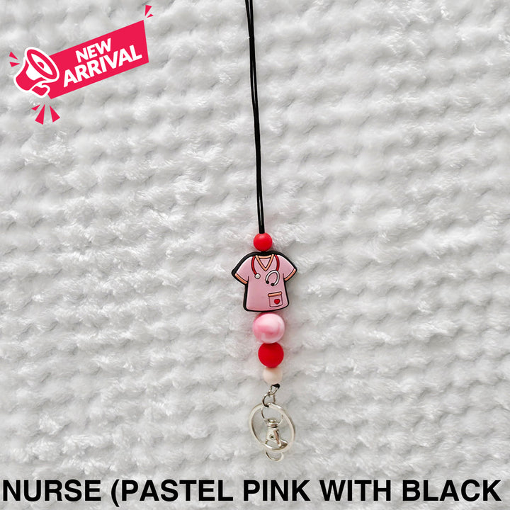 Personalised Beaded Lanyard Nurse