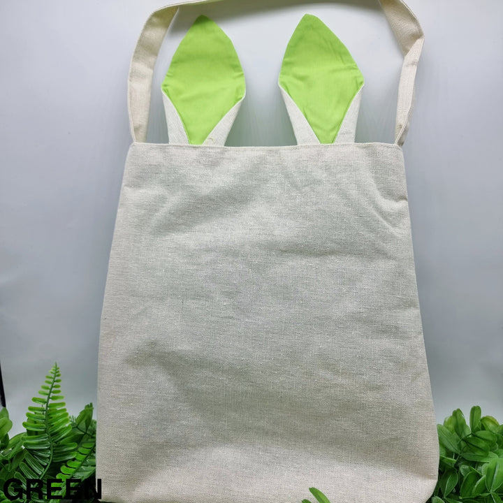 Personalised Bunny Bag Green