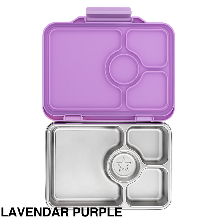 Yumbox Pret Stainless Steel Bennto Box 4 Compartment Lavendar Purple