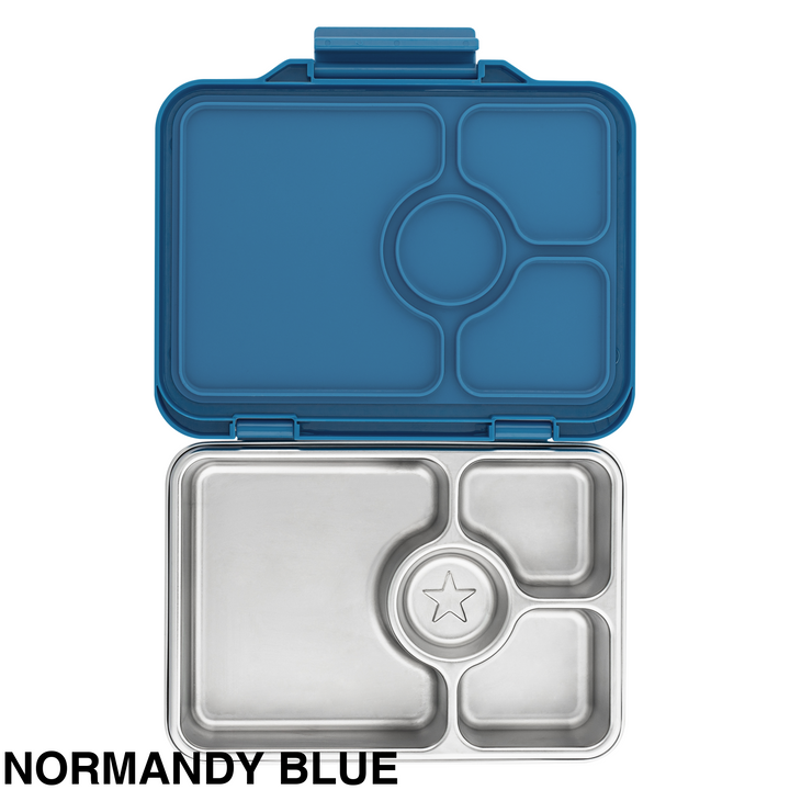 Yumbox Pret Stainless Steel Bennto Box 4 Compartment Normandy Blue