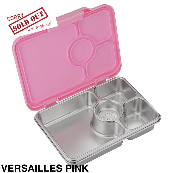Yumbox Pret Stainless Steel Bennto Box 4 Compartment Versailles Pink