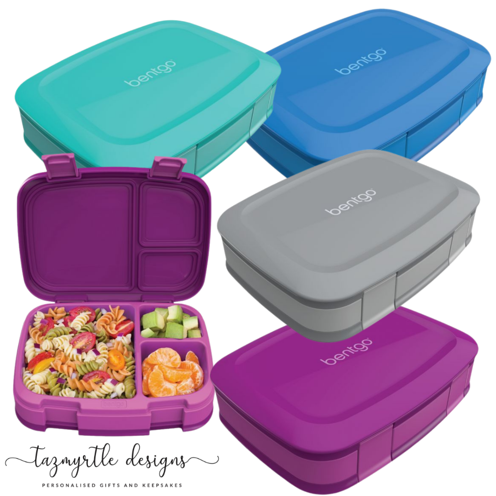 Bentgo Fresh 4-Compartment Leak-Proof Lunch Box (Purple)