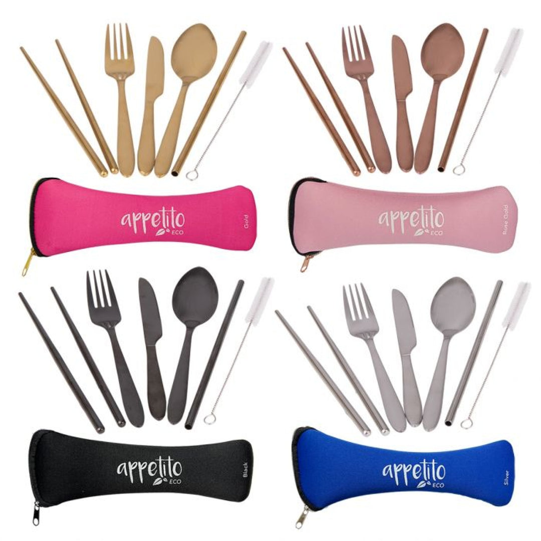 Reusable Stainless Steel Travel Cutlery Set