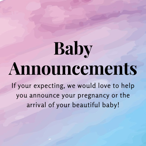 BABY ANNOUNCEMENTS