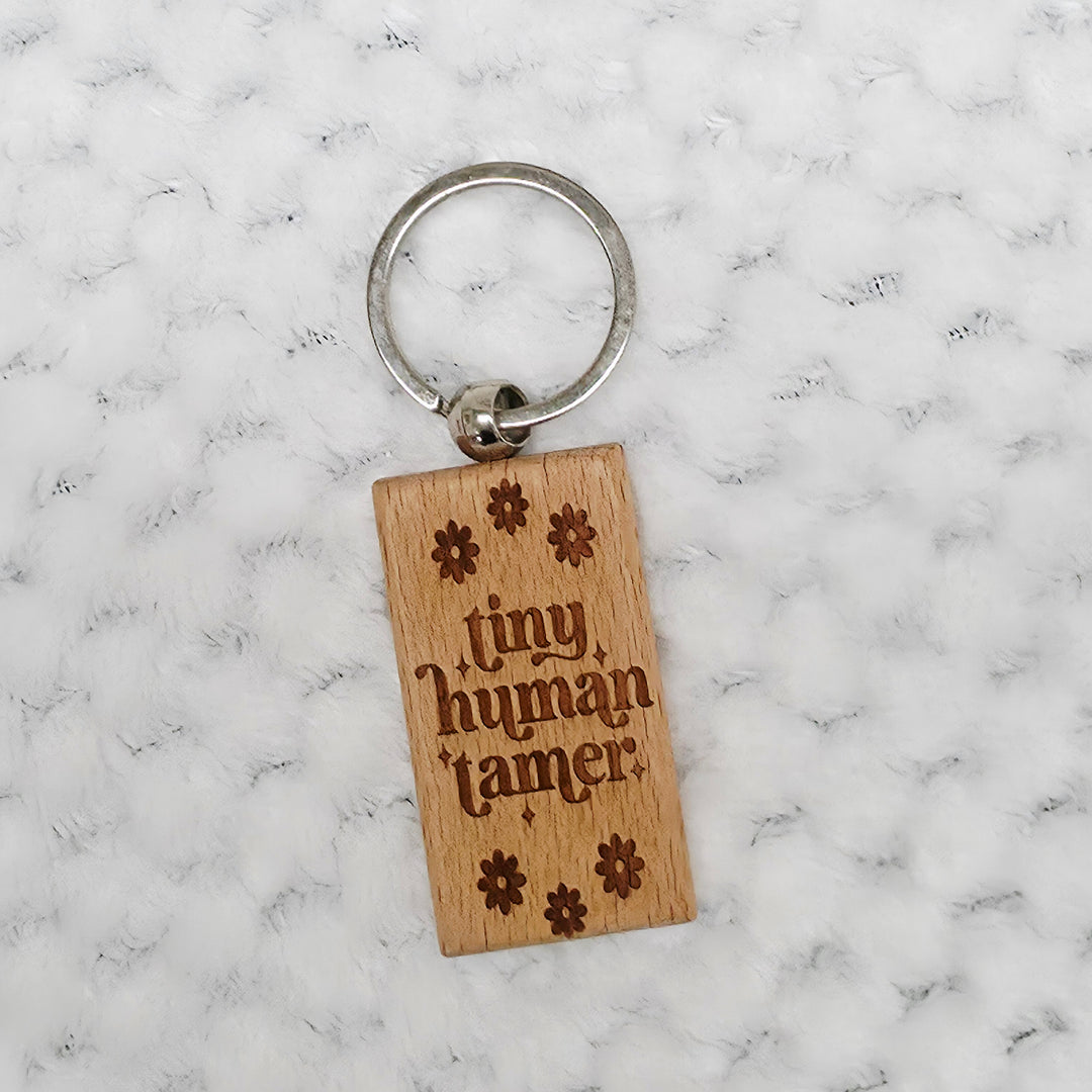 Wooden Teacher Keyring