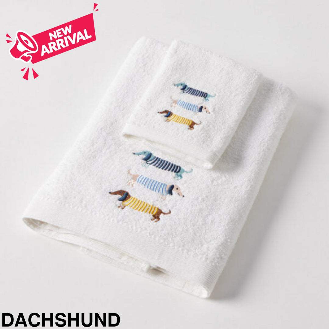 Jiggle &amp; Giggle Embroidered Baby Towel &amp; Face Washer Gift Set