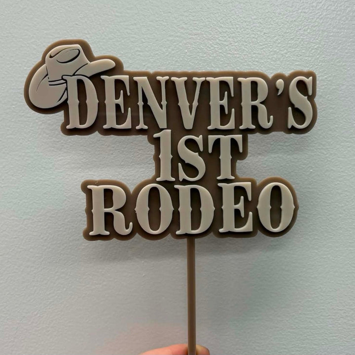 Double Layered Custom Acrylic Cake Topper