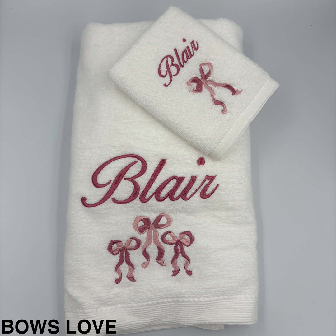 Jiggle &amp; Giggle Embroidered Baby Towel &amp; Face Washer Gift Set