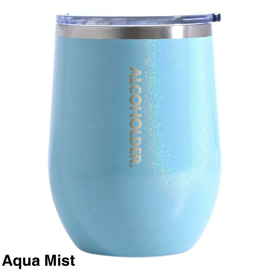 Alcoholder Insulated Wine Tumbler Aqua Mist