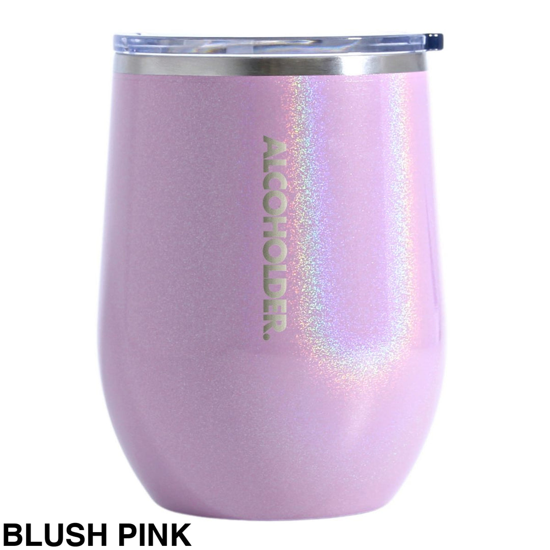 Alcoholder Insulated Wine Tumbler Blush Pink