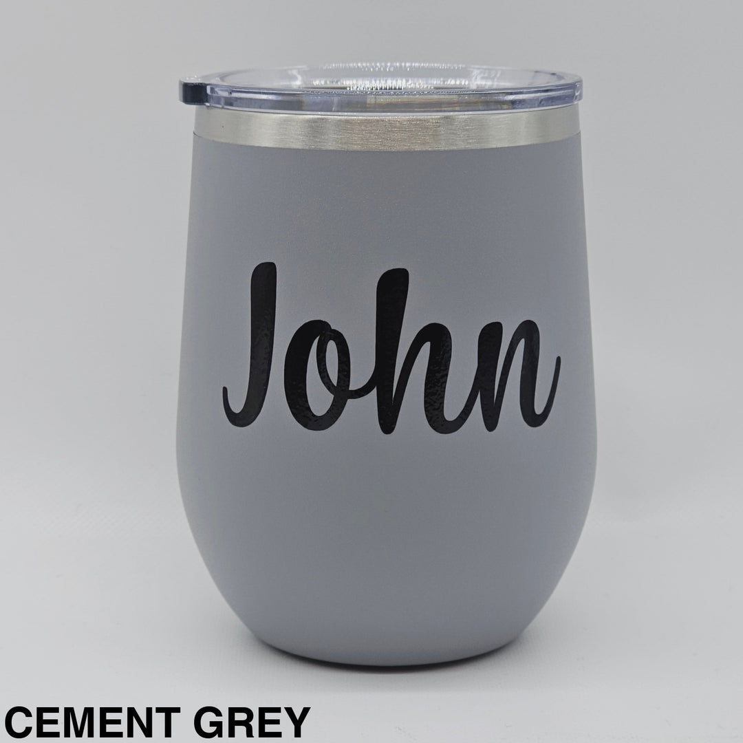 Alcoholder Insulated Wine Tumbler Cement Grey