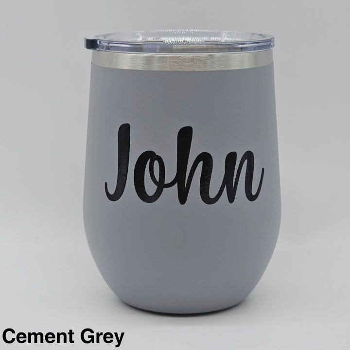 Alcoholder Insulated Wine Tumbler Cement Grey