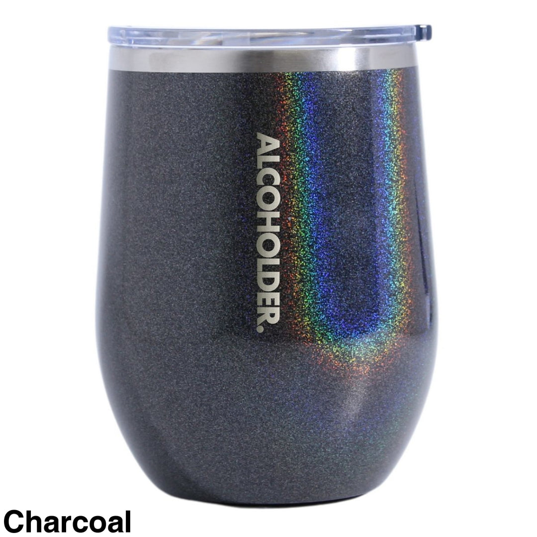 Alcoholder Insulated Wine Tumbler Charcoal
