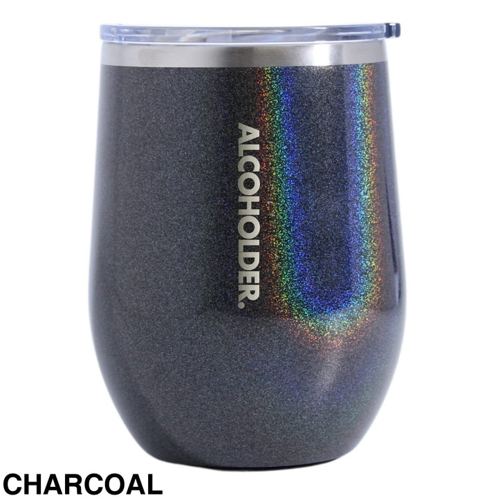 Alcoholder Insulated Wine Tumbler Charcoal
