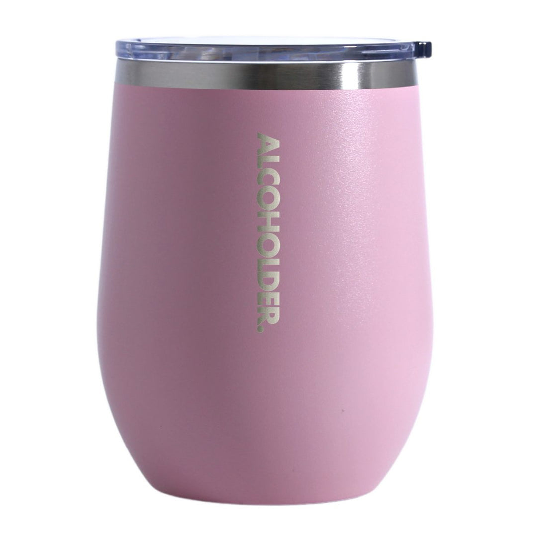 Alcoholder Insulated Wine Tumbler Matte Blush Pink