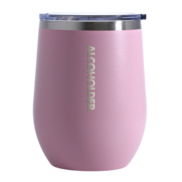Alcoholder Insulated Wine Tumbler Matte Blush Pink