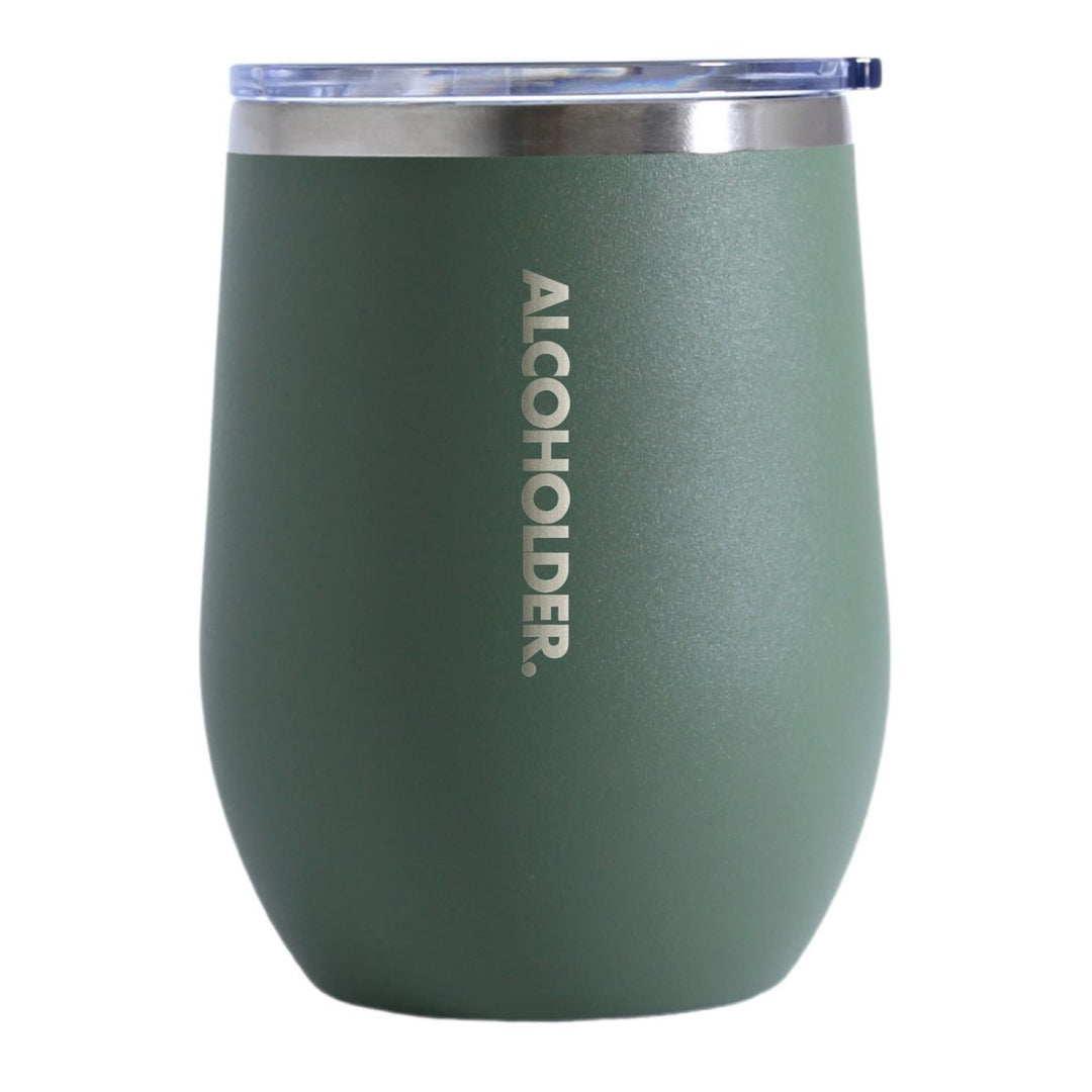 Alcoholder Insulated Wine Tumbler Matte Hunter Green