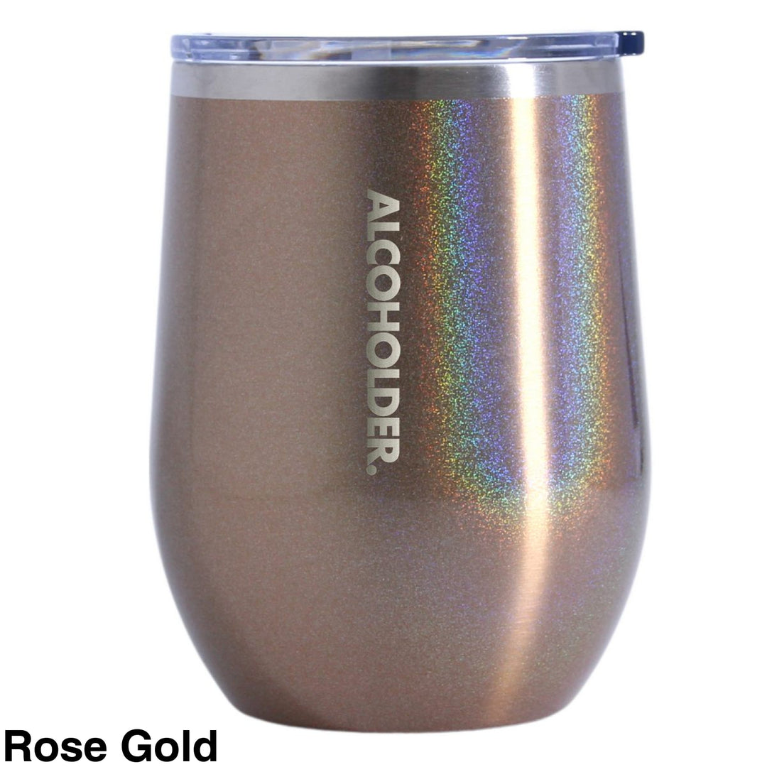 Alcoholder Insulated Wine Tumbler Rose Gold