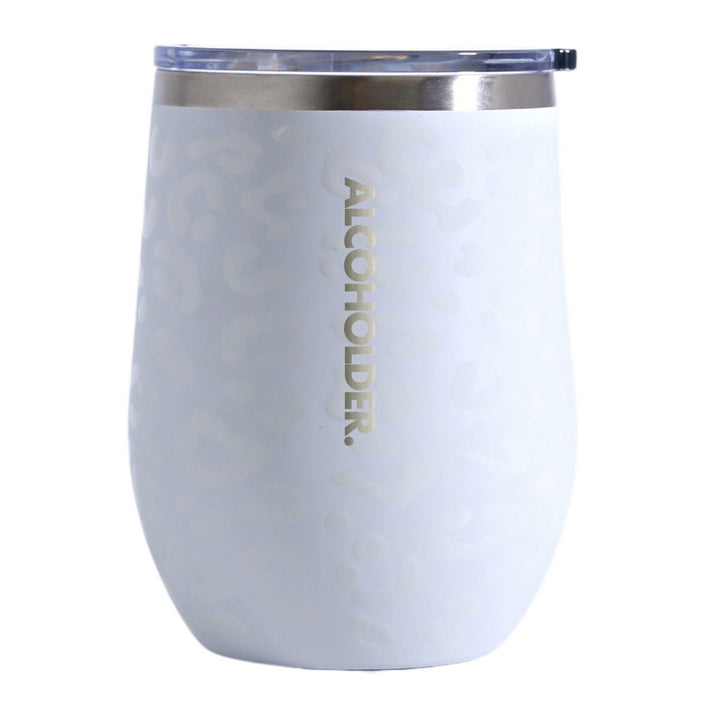 Alcoholder Insulated Wine Tumbler Snow Leopard