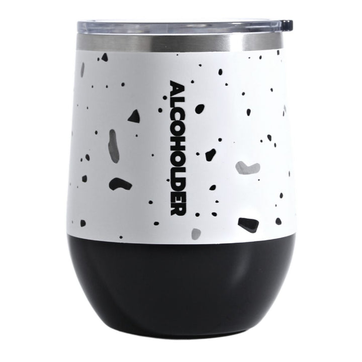 Alcoholder Insulated Wine Tumbler Terrazzo Black