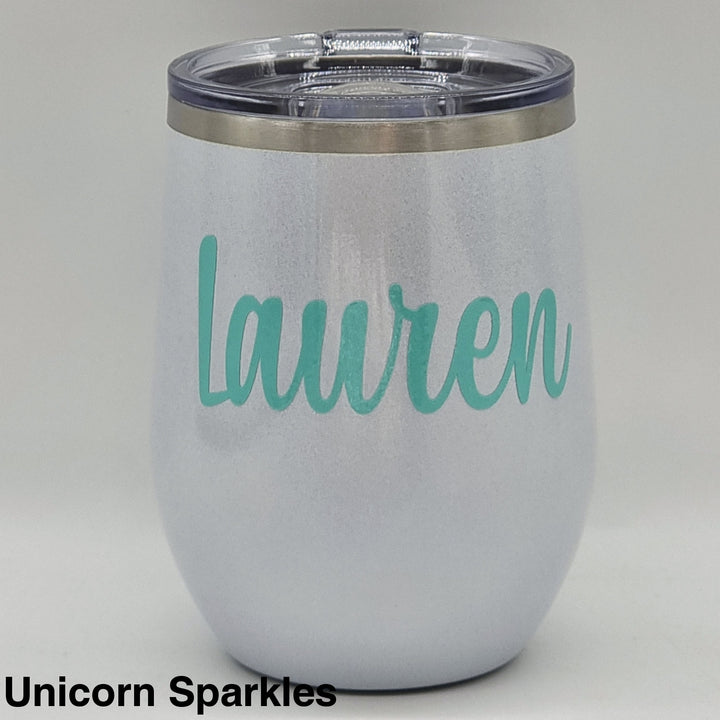 Alcoholder Insulated Wine Tumbler Unicorn Sparkles
