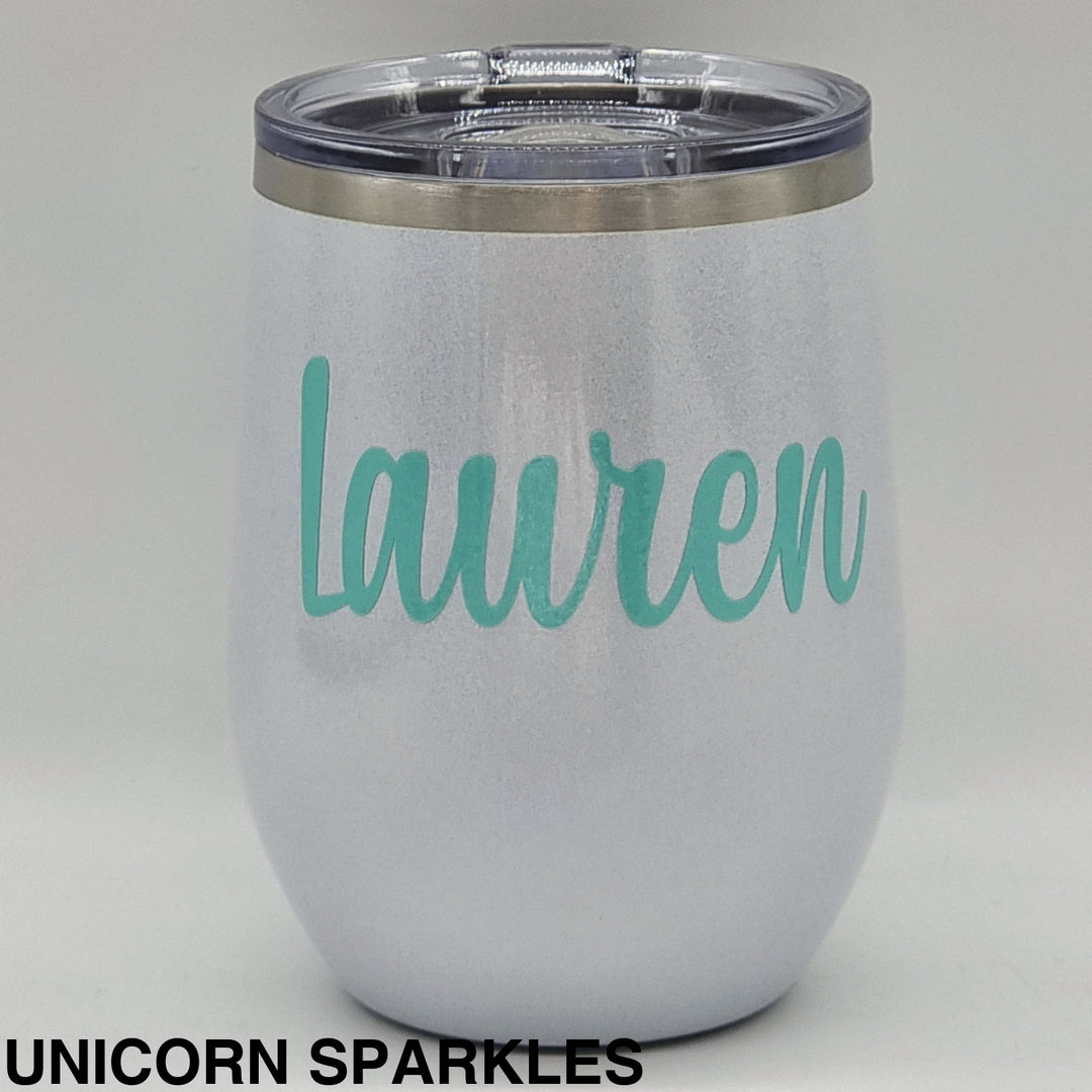 Alcoholder Insulated Wine Tumbler Unicorn Sparkles