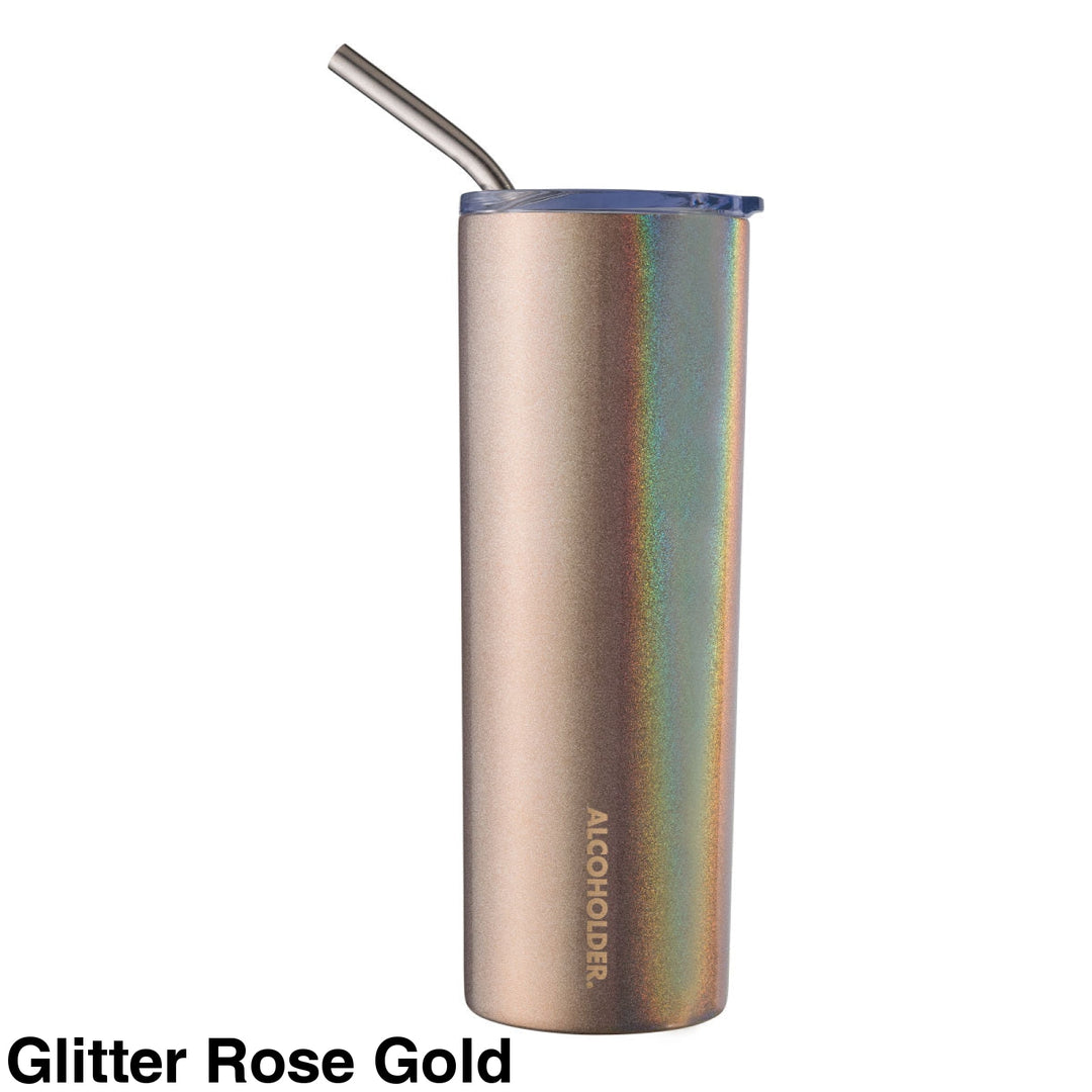 Alcoholder Skinny (Skny) Insulated Tumbler 590Ml Glitter Rose Gold