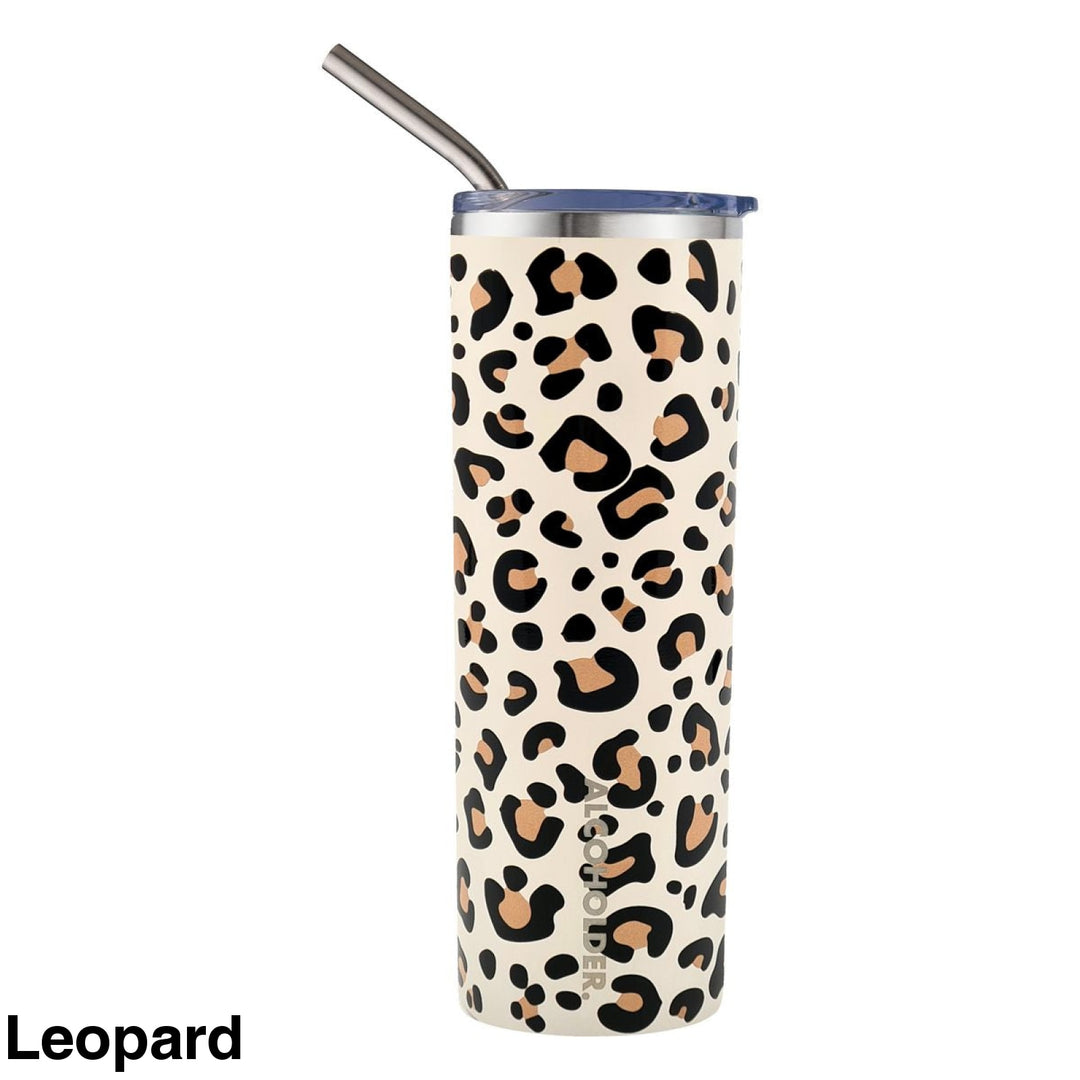 Alcoholder Skinny (Skny) Insulated Tumbler 590Ml Leopard