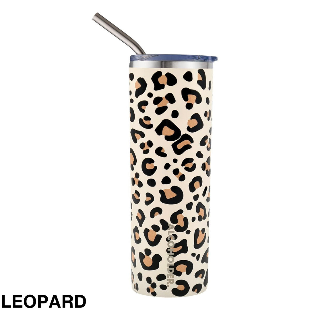 Alcoholder Skinny (Skny) Insulated Tumbler 590Ml Leopard