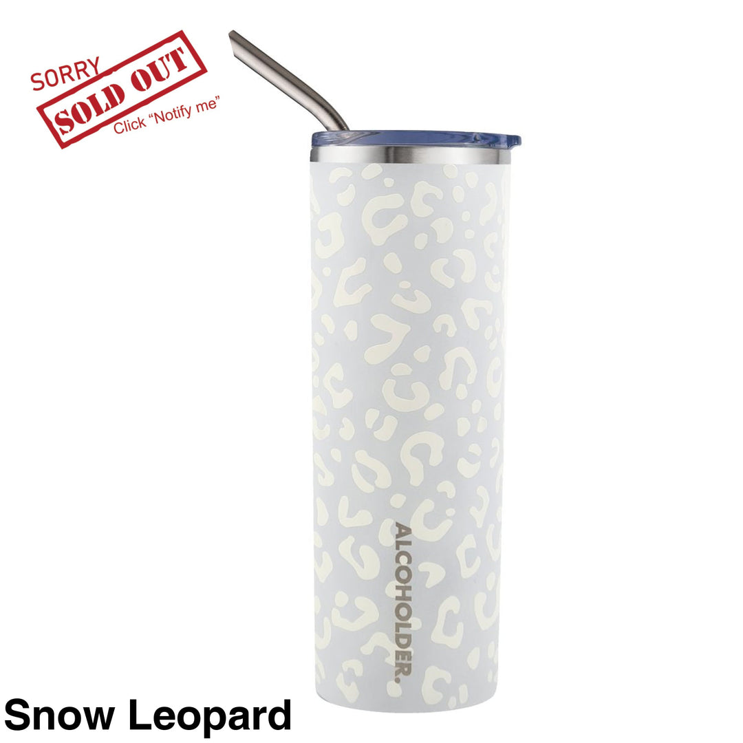 Alcoholder Skinny (Skny) Insulated Tumbler 590Ml Snow Leopard