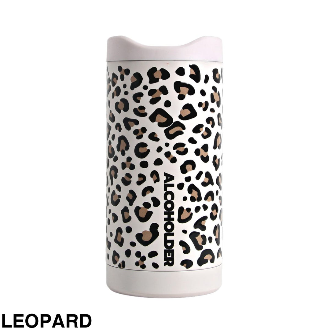 Alcoholder Slimzero Slim Can Cooler Leopard