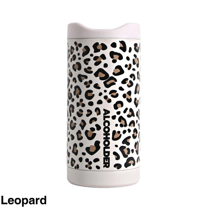 Alcoholder Slimzero Slim Can Cooler Leopard