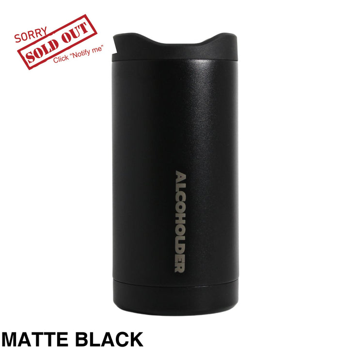 Alcoholder Slimzero Slim Can Cooler Matte Black