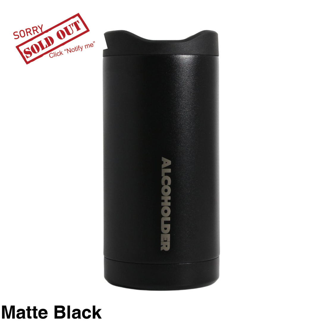 Alcoholder Slimzero Slim Can Cooler Matte Black