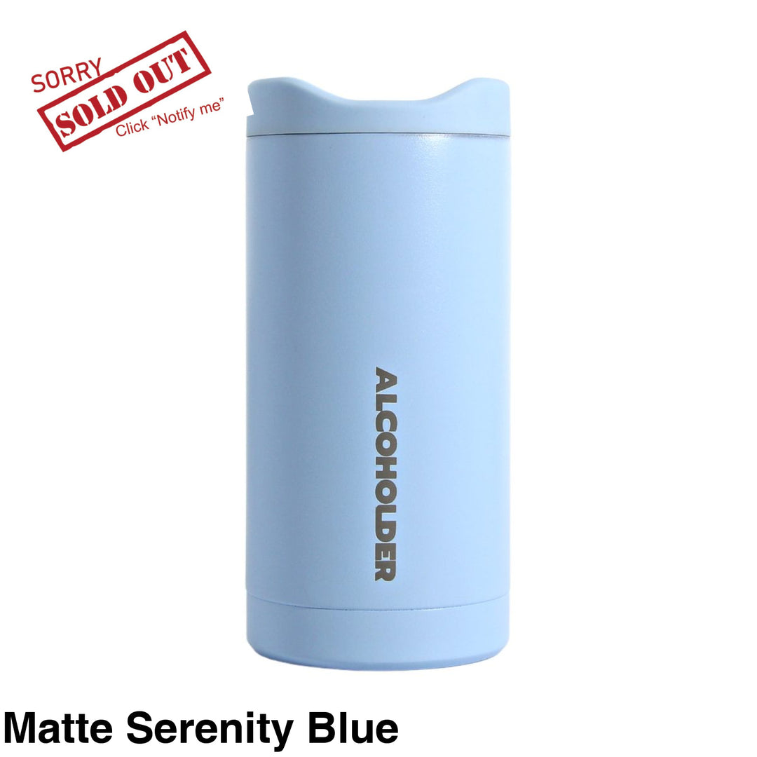 Alcoholder Slimzero Slim Can Cooler Matte Serenity Blue