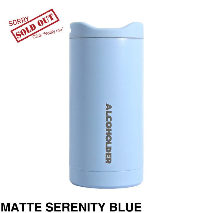 Alcoholder Slimzero Slim Can Cooler Matte Serenity Blue