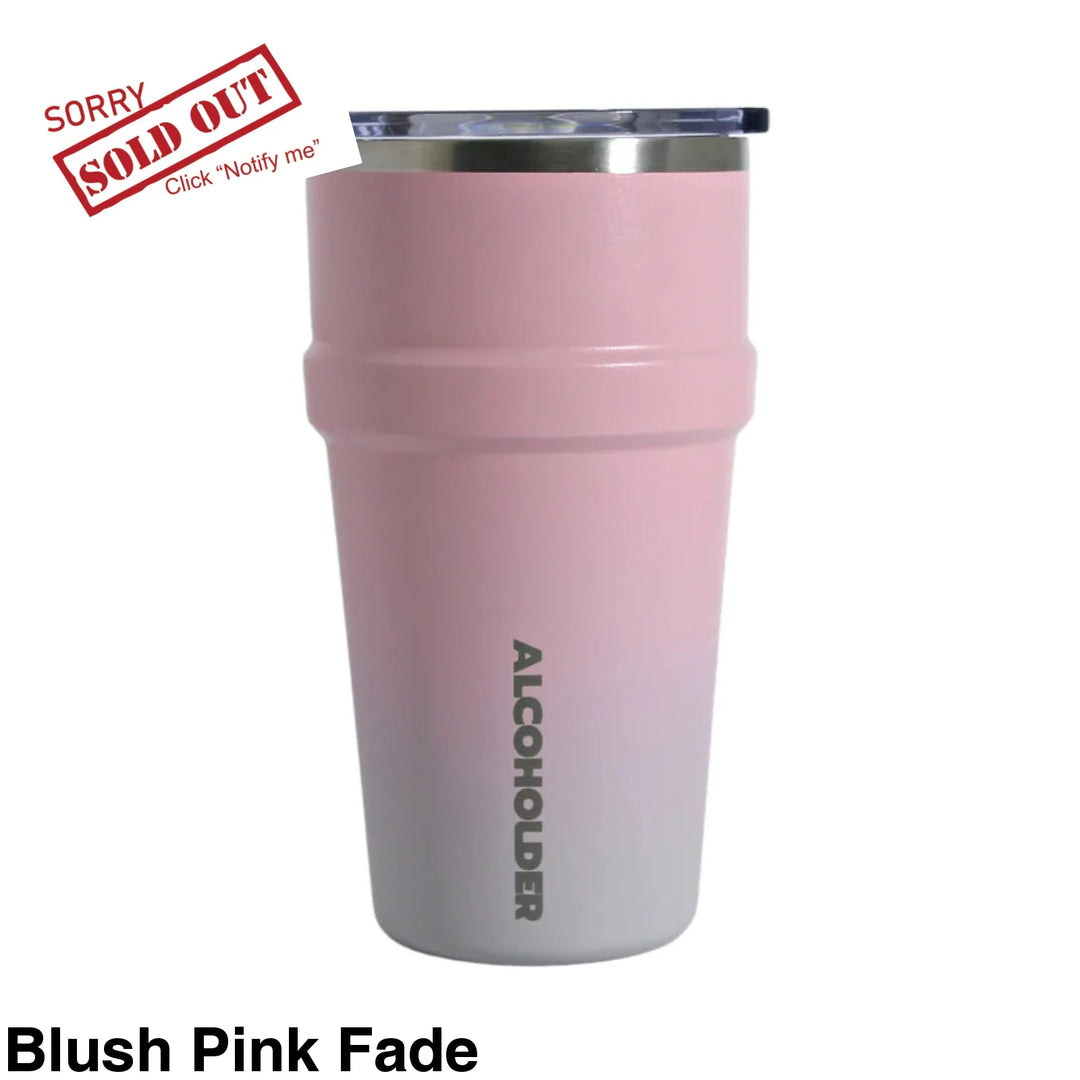 Alcoholder Stax Stackable Insulated Tumbler 475Ml Blush Pink Fade