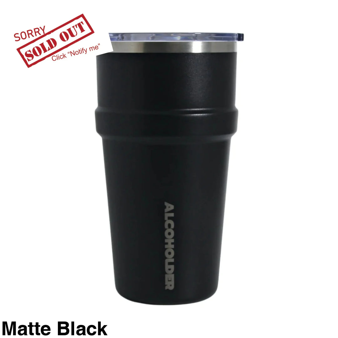 Alcoholder Stax Stackable Insulated Tumbler 475Ml Matte Black
