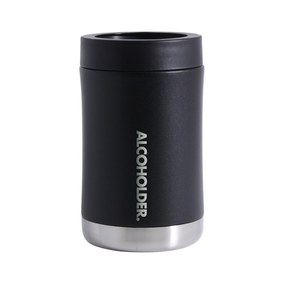 Alcoholder Stubzero Can & Bottle Stubby Cooler Matte Black