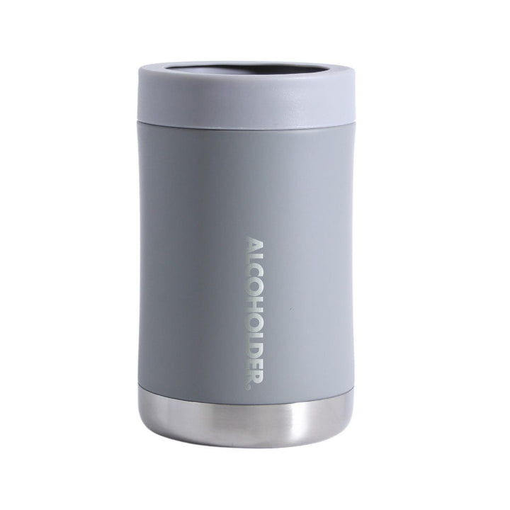 Alcoholder Stubzero Can & Bottle Stubby Cooler Matte Cement Grey